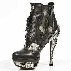 Bottines Gothiques Cuir NEW ROCK 'magneto' -DISCOBOLE Soldes mag004c1 4 600