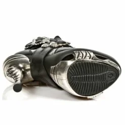 Bottines Gothiques Cuir NEW ROCK 'magneto' -DISCOBOLE Soldes mag004c1 6 600