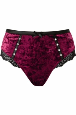 Culotte Gothique KILLSTAR 'Mercy' -DISCOBOLE Soldes mercy lace panty blood g x1600 900