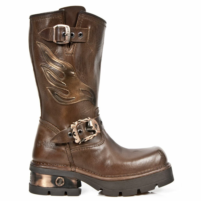 Bottes Cuir New Rock M.1613-C2 3 Bottes Cuir New Rock M.1613-C2