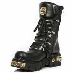 Bottes Cuir New Rock M.391GOLD-C1 -DISCOBOLE Soldes new rock m 391gold c1 4 zoom