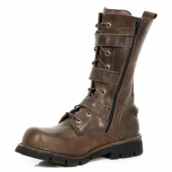 Bottes Cuir Marron New Rock M.710-C4 -DISCOBOLE Soldes new rock m 710 c4 3 zoom