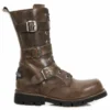 Bottes Cuir Marron New Rock M.710-C4 -DISCOBOLE Soldes new rock m 710 c4 zoom