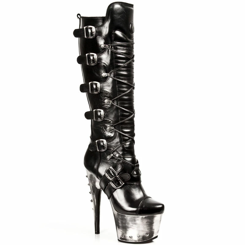 Bottes Cuir New Rock M.DEVIL004-C1 4 Bottes Cuir New Rock M.DEVIL004-C1 â Image 2