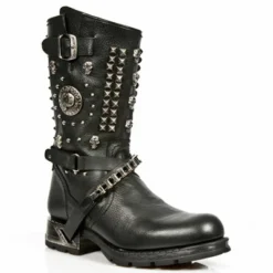 Bottes Cuir New Rock M.MR025-C1 -DISCOBOLE Soldes new rock m mr025 c1 2 zoom