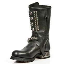 Bottes Cuir New Rock M.MR025-C1 -DISCOBOLE Soldes new rock m mr025 c1 4 zoom