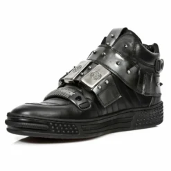 Baskets Cuir New Rock M.PS027-C1 -DISCOBOLE Soldes new rock m ps027 c1 4 zoom