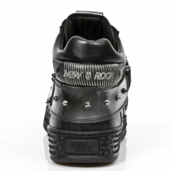 Baskets Cuir New Rock M.PS027-C1 -DISCOBOLE Soldes new rock m ps027 c1 5 zoom