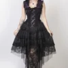 Robe Gothique BURLESKA 'ophelie Pourpre' 1 Robe Gothique BURLESKA 'ophelie Pourpre' -DISCOBOLE Soldes ophelie dress purple king brocade 2 900