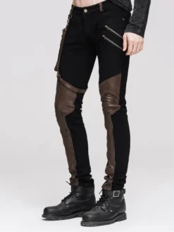 Pantalon Steampunk DEVIL FASHION -DISCOBOLE Soldes pt0210220391387543964028165 900