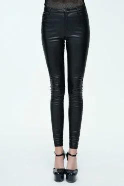 Pantalon Gothique Look Cuir