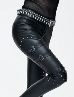 Pantalon Slim DEVIL FASHION Look Cuir 13 Pantalon Slim DEVIL FASHION Look Cuir -DISCOBOLE Soldes pt05651 900