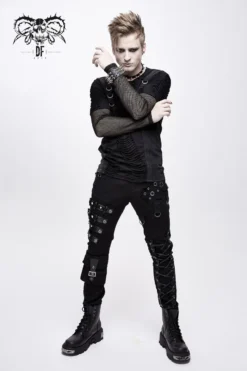 Pantalon DEVIL FASHION 'black Dragan' 11 Pantalon DEVIL FASHION 'black Dragan' -DISCOBOLE Soldes pt1002 900