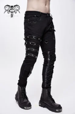 Pantalon DEVIL FASHION 'black Dragan' 9 Pantalon DEVIL FASHION 'black Dragan' -DISCOBOLE Soldes pt1008 900