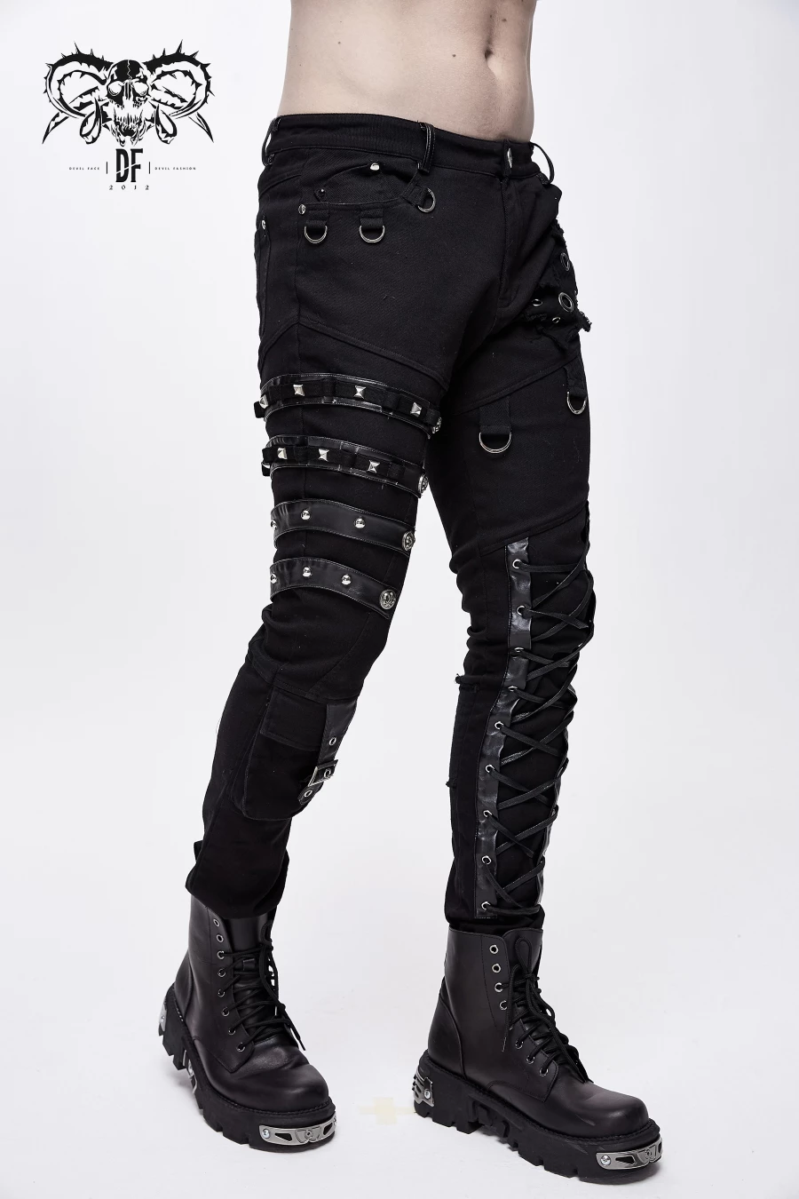 Pantalon DEVIL FASHION 'black Dragan' 5 Pantalon DEVIL FASHION 'black Dragan' â Image 3