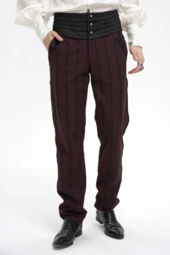 Pantalon Victorien Bordeaux DEVIL FASHION 'Modares'
