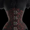 Grand Serre-taille Gothique Brocarde Rouge -DISCOBOLE Soldes ruby extreme waist corset 900
