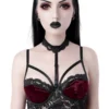 Soutien-gorge Gothique KILLSTAR 'ruby' -DISCOBOLE Soldes ruby velvet bralet c x1600 900