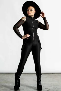 Haut Manches Longues KILLSTAR 'scarah' 9 Haut Manches Longues KILLSTAR 'scarah' -DISCOBOLE Soldes scarah long sleeve top e x1600 900