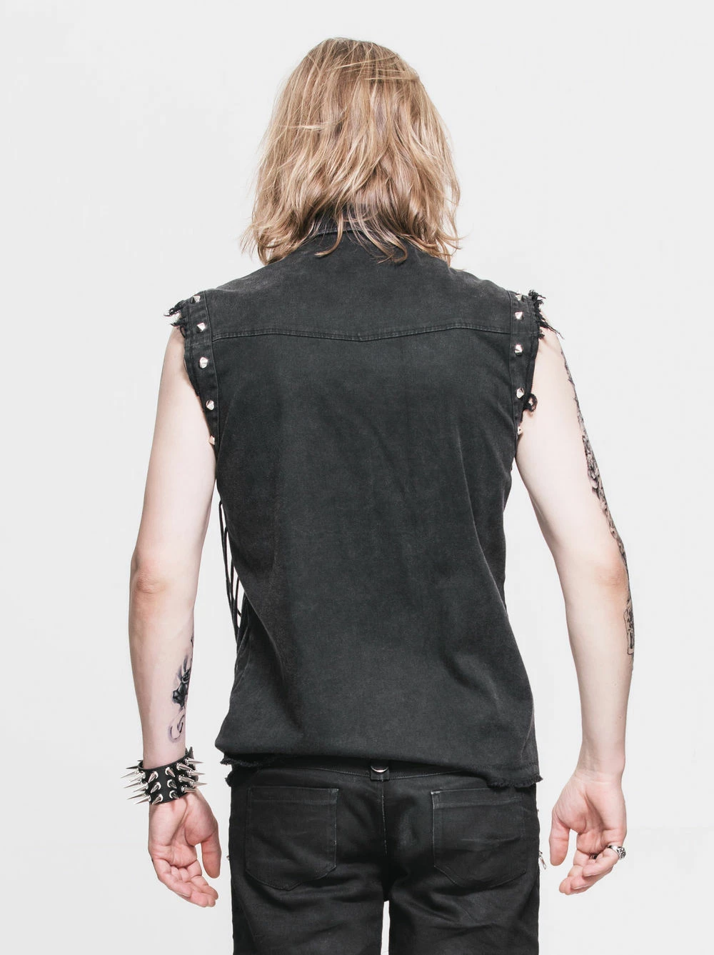 Chemise Goth Rock Sans Manches 4 Chemise Goth Rock Sans Manches â Image 2