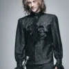 Chemise Gothique Victorienne Noire -DISCOBOLE Soldes sht01001 1 1000