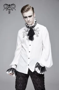 Chemise Ă Jabot DEVIL FASHION 'gothic Palace'
