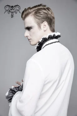 Chemise à Jabot DEVIL FASHION 'gothic Palace' -DISCOBOLE Soldes sht041026 900