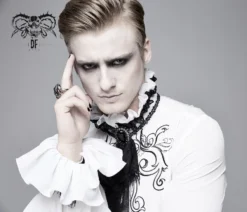 Chemise à Jabot DEVIL FASHION 'gothic Palace' -DISCOBOLE Soldes sht0410281 900
