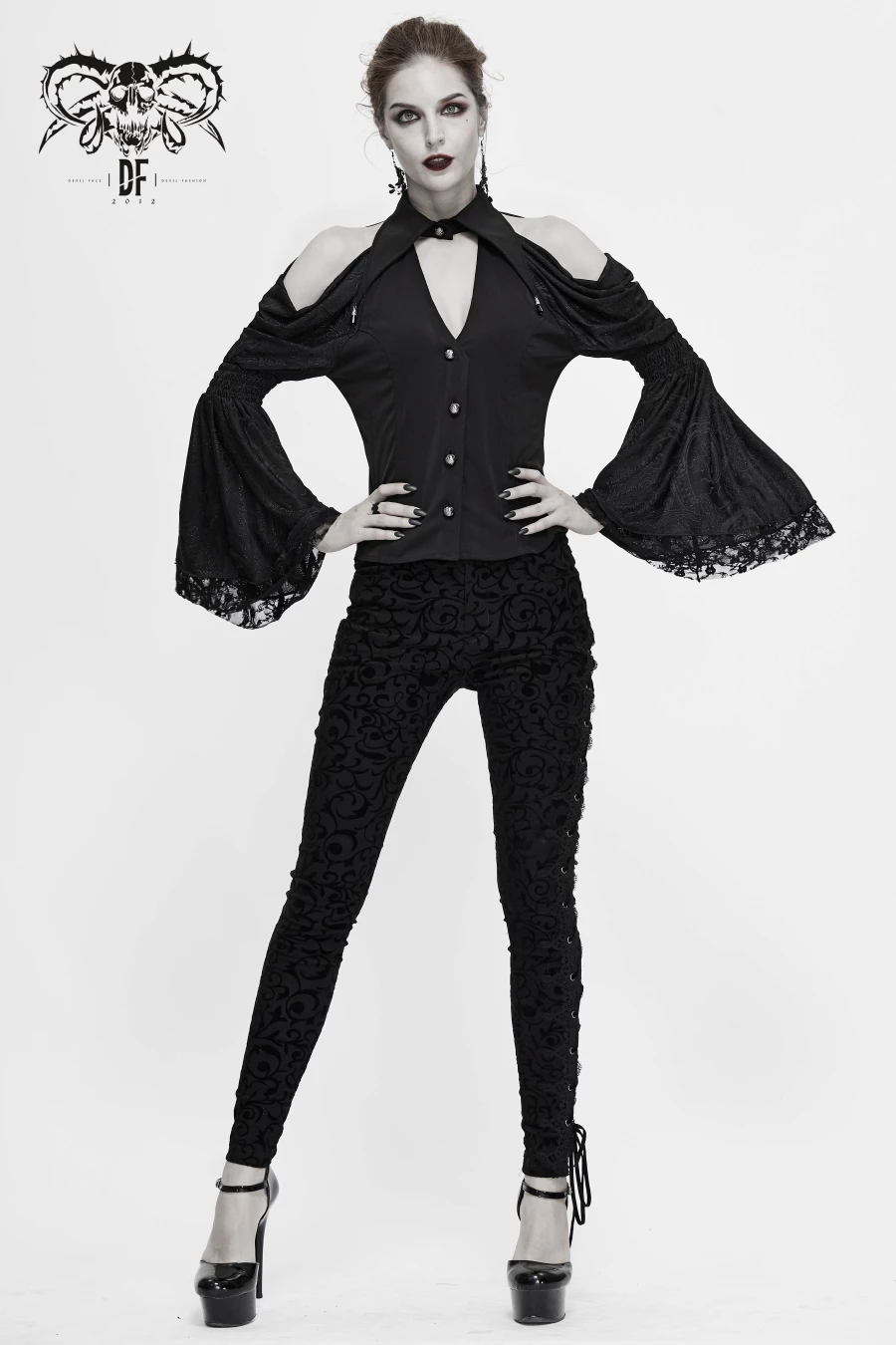 Chemisier DEVIL FASHION 'vampiria' 5 Chemisier DEVIL FASHION 'vampiria' â Image 3