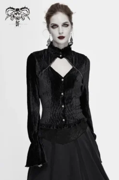 Chemise Velours DEVIL FASHION 'melisenda' -DISCOBOLE Soldes sht0608 900