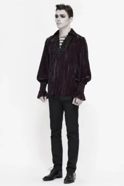 Chemise Vampire DEVIL FASHION 'aleister' -DISCOBOLE Soldes sht0621 900