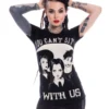 T-shirt HEARTLESS 'you Can't Sit With Us' -DISCOBOLE Soldes sit with us t black heartless 1 900