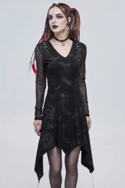 Robe Goth DEVIL FASHION 'sorcière Noire'