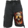 Bermuda SPIRAL 'Skull Blast' -DISCOBOLE Soldes skull blast vintage cargo shorts black plain1 900
