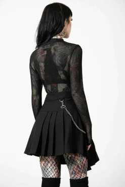 Mini Jupe KILLSTAR 'Space Wave' -DISCOBOLE Soldes space wave mini skirt w f x16001 900