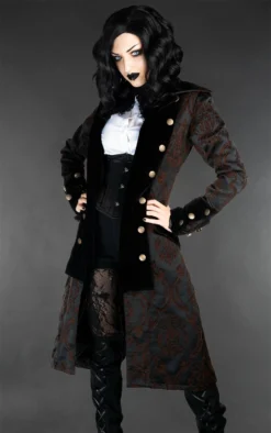 Manteau Victorien Style Pirate -DISCOBOLE Soldes steampunk pirate princess coat 1 900