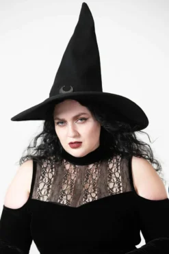 Chapeau Pointu De Sorcière KILLSTAR 'super Moon Witches' -DISCOBOLE Soldes super moon witches hat w b x1600 900