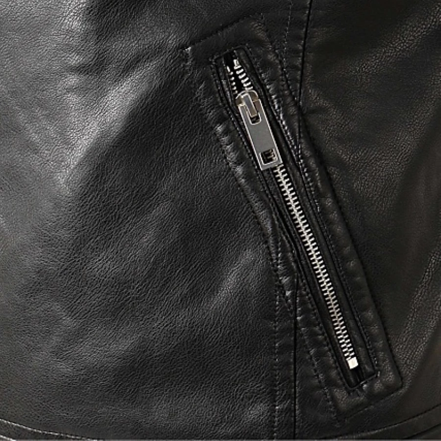 Perfecto Homme En Simili Cuir Noir 6 Perfecto Homme En Simili Cuir Noir â Image 4