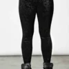 Leggings Velours KILLSTAR 'to Ashes' -DISCOBOLE Soldes to ashes velvet leggings f x1600 900