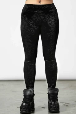 Leggings Velours KILLSTAR 'to Ashes'