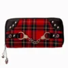 Portefeuille BANNED 'handcuff' -DISCOBOLE Soldes wbn 1427 red tartan 900
