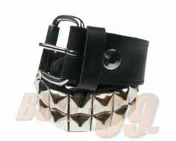 Ceinture Cuir 2 Rangs 'pyramide'