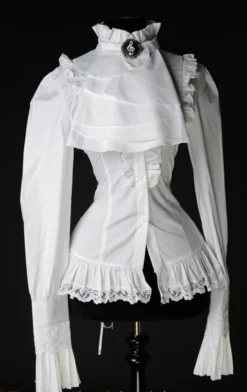 Chemisier Gothique Victorien Blanc