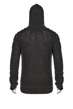 Pull Tricot PUNK RAVE 'cotte De Maille' -DISCOBOLE Soldes wm052back 900