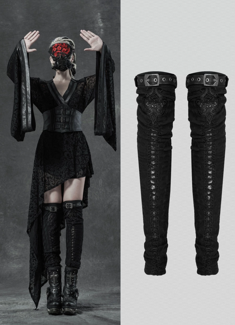 Guêtres Gothiques Victoriennes PUNK RAVE 3 Guêtres Gothiques Victoriennes PUNK RAVE