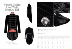 Veste Gothique Homme Queue De Pie 'baron Noir' -DISCOBOLE Soldes y 593