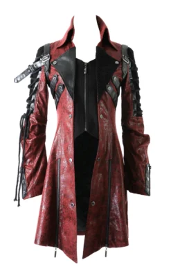 Veste Gothique Homme PUNK RAVE 'red Funeral' -DISCOBOLE Soldes y349red 900